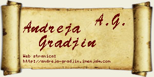 Andreja Građin vizit kartica